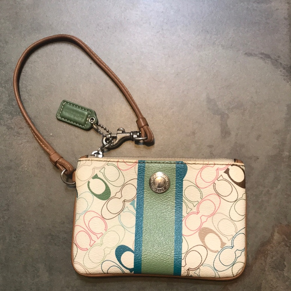 Coach small wrist wallet